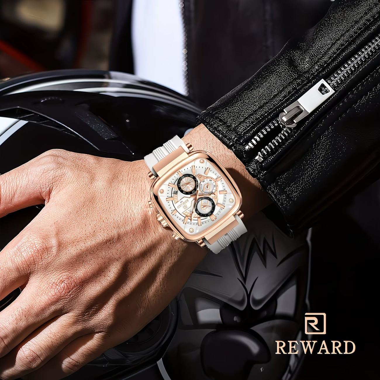 REWARD ساعة 𝕃𝕌𝕏𝕌ℝ𝕐 | ساعة يد عصرية مربعة للرجال | 2026
