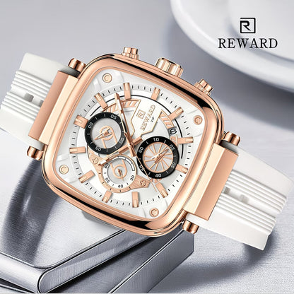 REWARD ساعة 𝕃𝕌𝕏𝕌ℝ𝕐 | ساعة يد عصرية مربعة للرجال | 2026